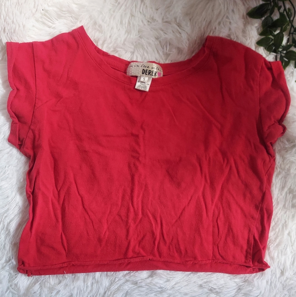 Red Crop Top